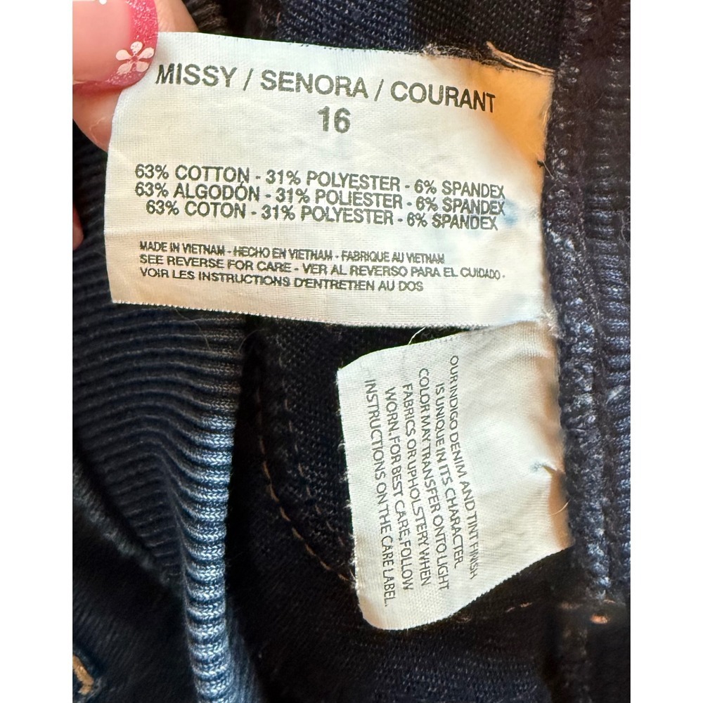 Gloria Vanderbilt Womens Blue Denim Pull On Skort Size 16 - Picture 5 of 5